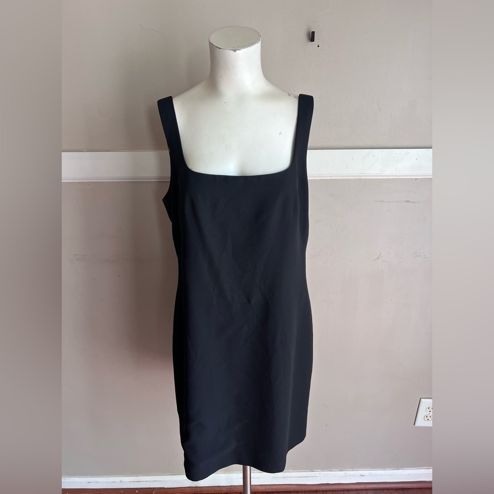 Laundry By Shelli Segal Black Square-Neck Mini Dress